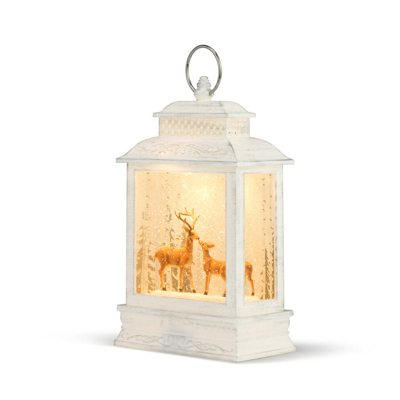 Demdaco Musical Deer Perpetual Snow Lantern with Light | Putti Christmas
