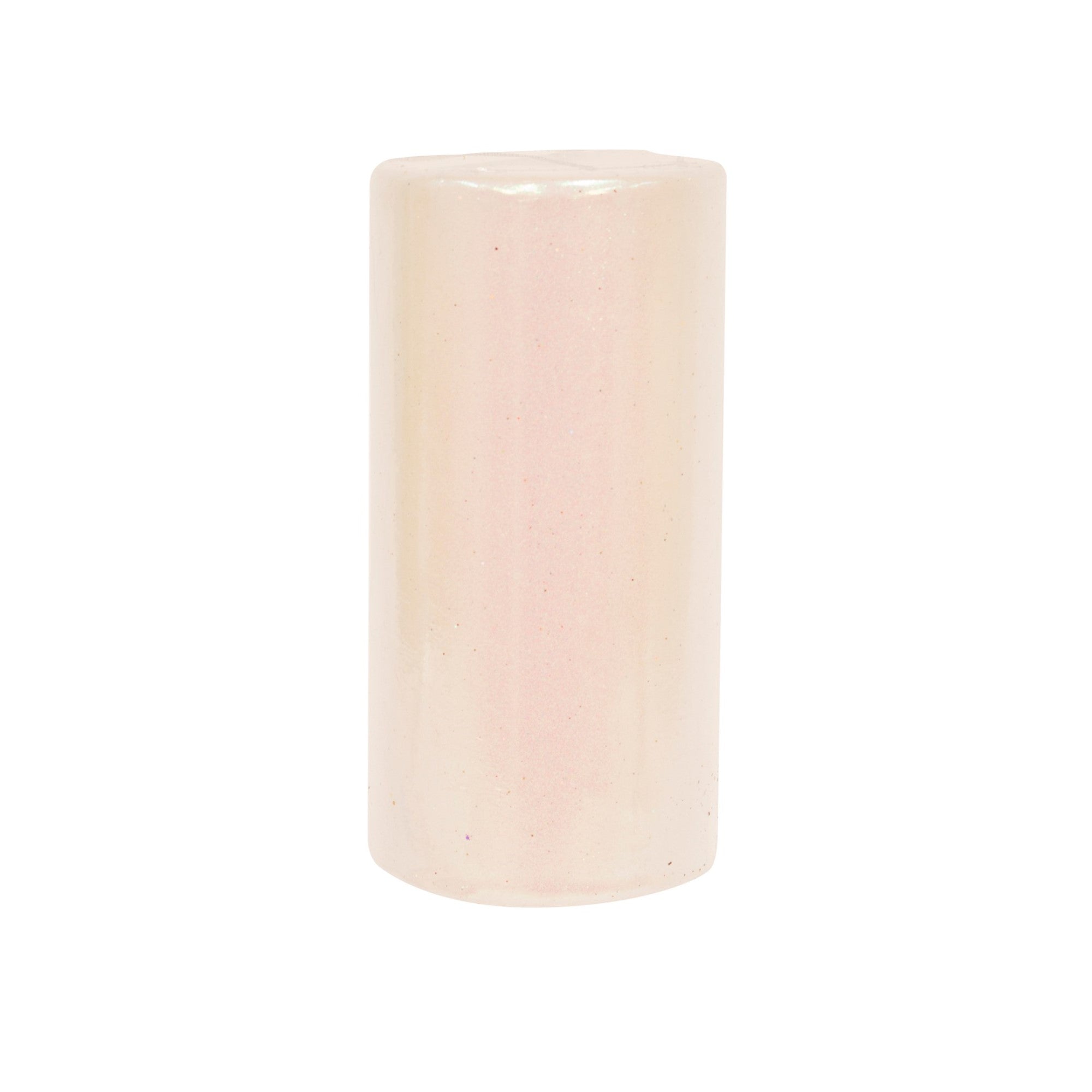 White Sparkle Pillar Candle - Large - Putti Fine Furnishings