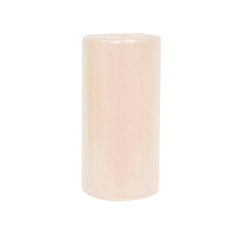 White Sparkle Pillar Candle - Large - Putti Fine Furnishings