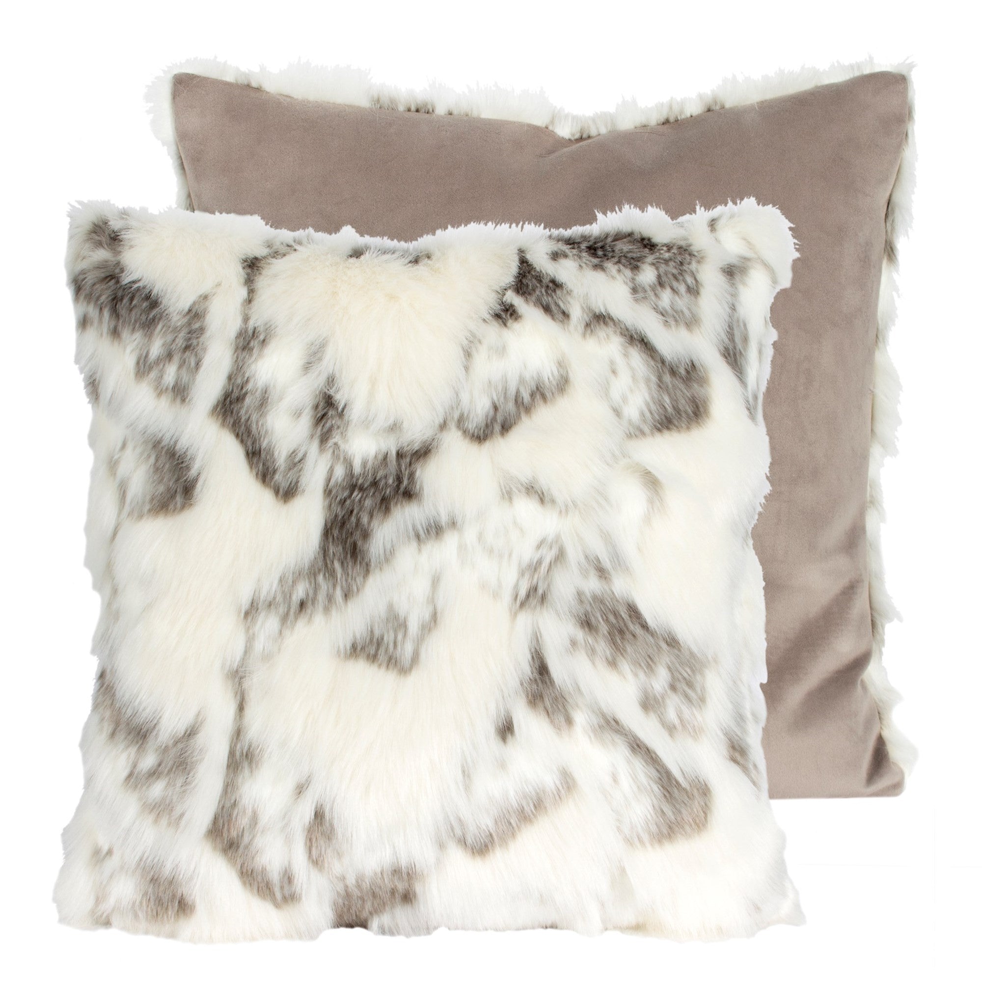 Arctic Fox Faux Fur Pillow - Square-Soft Furnishings-CF-Canfloyd-Putti Fine Furnishings