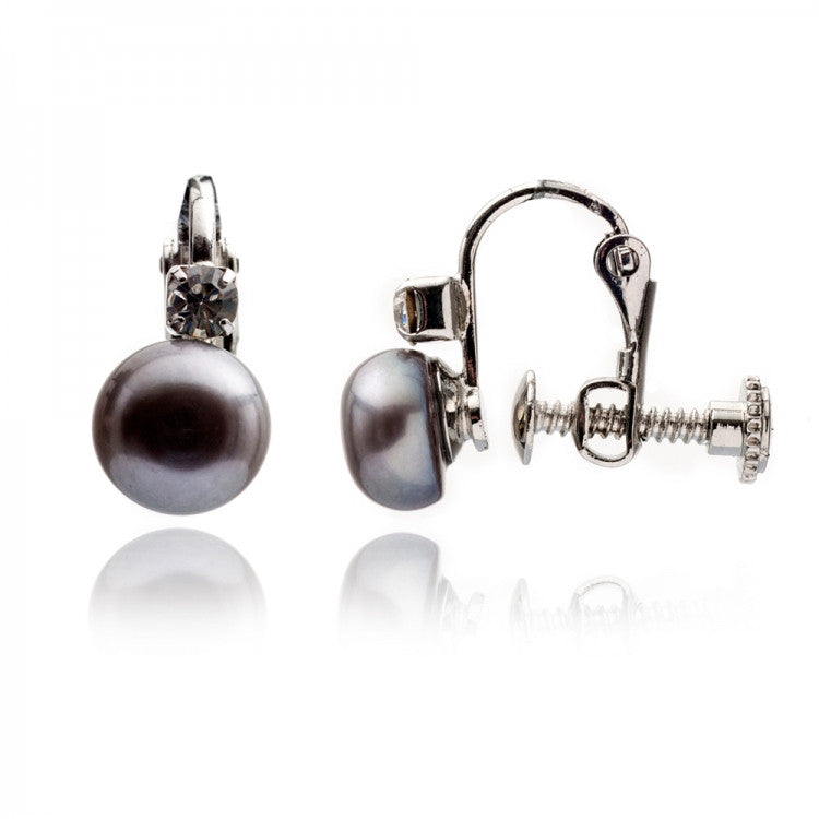 Lovett & Co Vintage Style Screw Back Silver Pearl Studs, L&C-Lovett & Co., Putti Fine Furnishings
