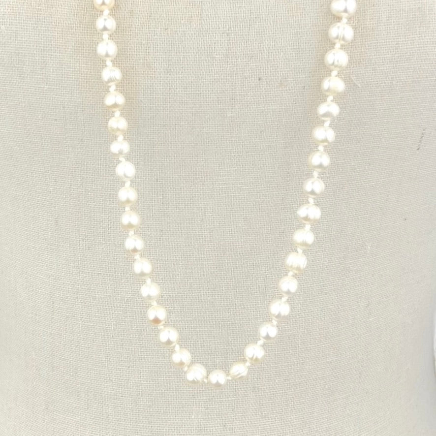 Ivory Fresh Water Pearl Long Necklace | Putti Fine Fashions Canada