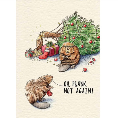 Beaver Christmas Card