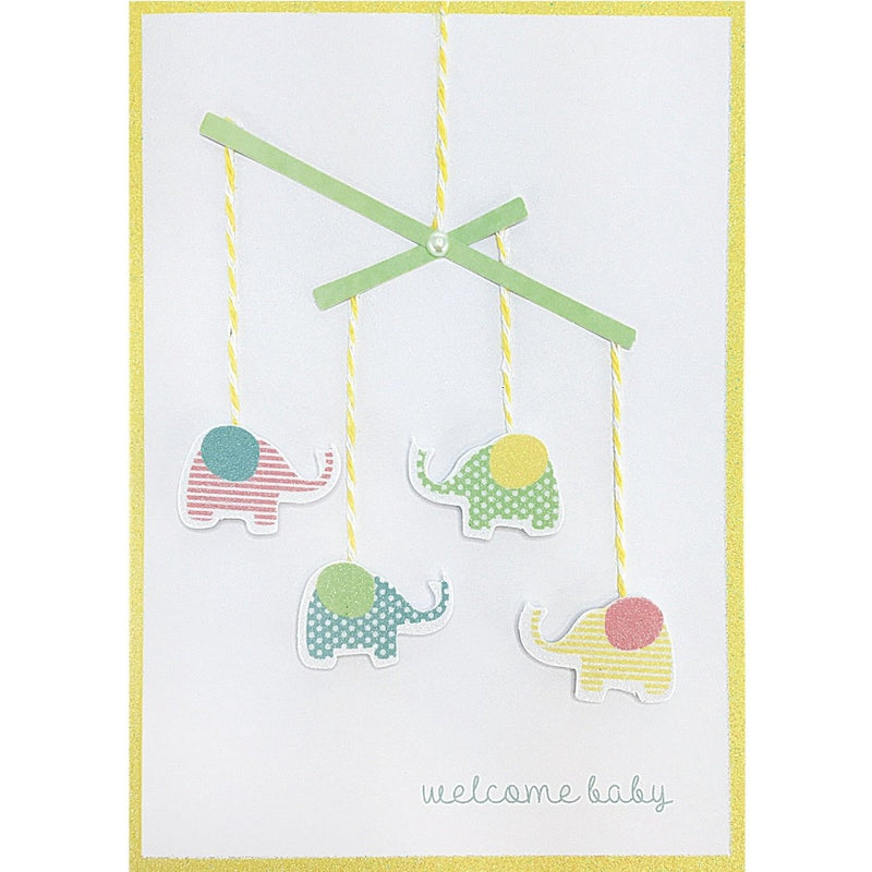 "Welcome Baby" Baby Mobile Greeting Card