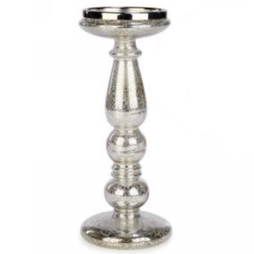 LED Gold Mercury Glass Candle Holder 11" | Putti Fine Furnishings Canada