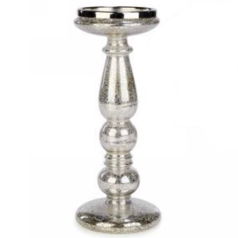 LED Gold Mercury Glass Candle Holder 11" | Putti Fine Furnishings Canada