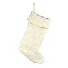 Cream Cable Knit Stocking | Putti Christmas Decorations Canada