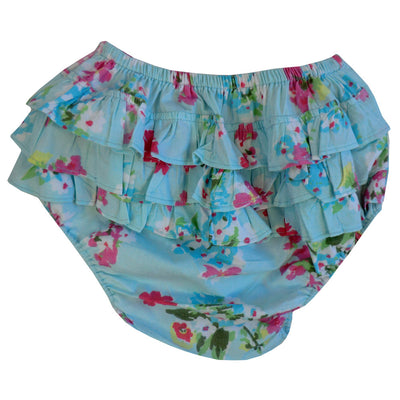 "Blue Floral" Frilly Nickers, PC-Powell Craft Uk, Putti Fine Furnishings