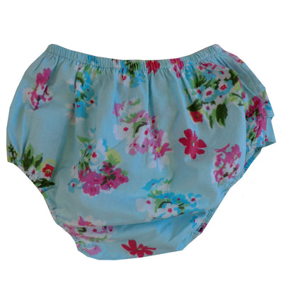 "Blue Floral" Frilly Nickers, PC-Powell Craft Uk, Putti Fine Furnishings