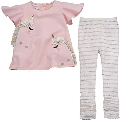 Mud Pie Unicorn Tunic and Legging Set  | Le Petite Putti Canada