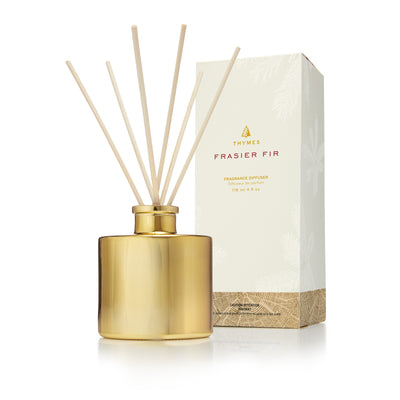 Thymes Frasier Gold Petite Diffuser - Putti Fine Furnishings Canada