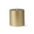 Metallic Pillar Candle 3 x 3- Gold | Putti Fine Furnishings Canada