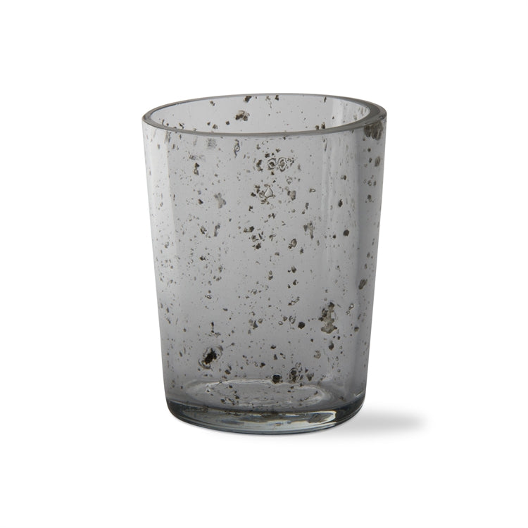 Clear Mineral Glass Tealight Holder