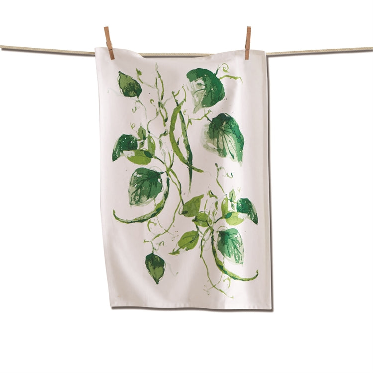 Tag Ltd Garden Peas Dish Towel | Putti Fine Furnishings