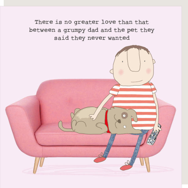 Rosie Made a Thing Greeting Card - Grumpy Dad Pet | Putti Fine Furnishings