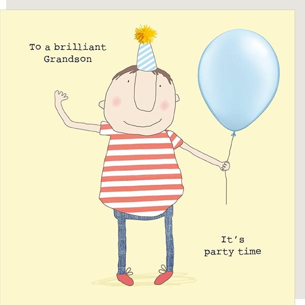 Rosie Made a Thing Greeting Card - Grandson Party Time | Putti Fine Furnishings