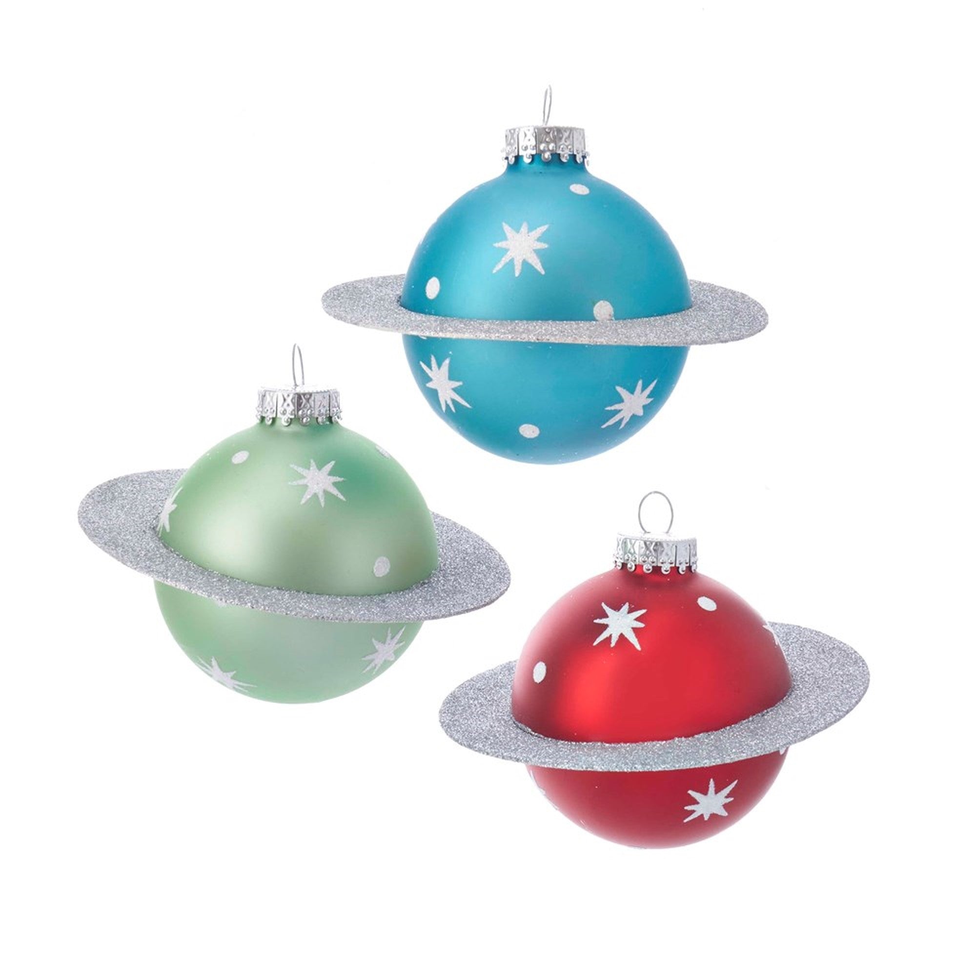 Kurt Adler Saturn Glass Ball Ornament - Putti Christmas Canada