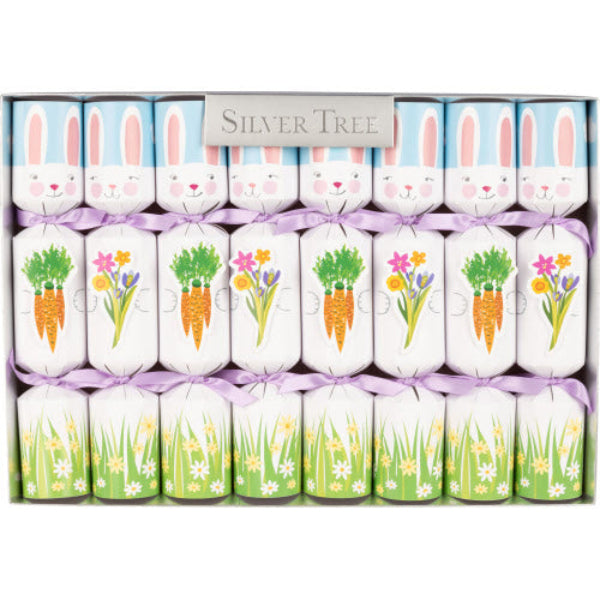 Gisela Graham Blue Floral Bunnies Easter Crackers | Putti Easter Canada