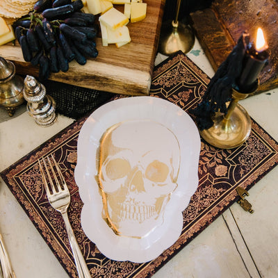 Happy Haunting Skull Shaped Plate | Putti Halloween Celebrations Canada