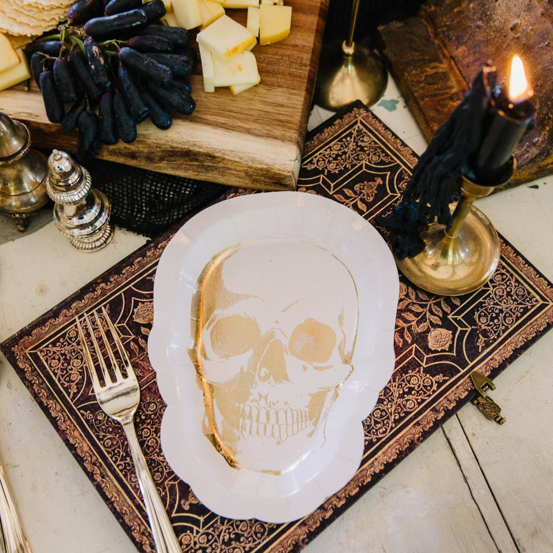 Happy Haunting Skull Shaped Plate