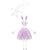 'Hop Hop Hooray' Purple Polka Dot Bunny Decoration | Le Petite Putti 
