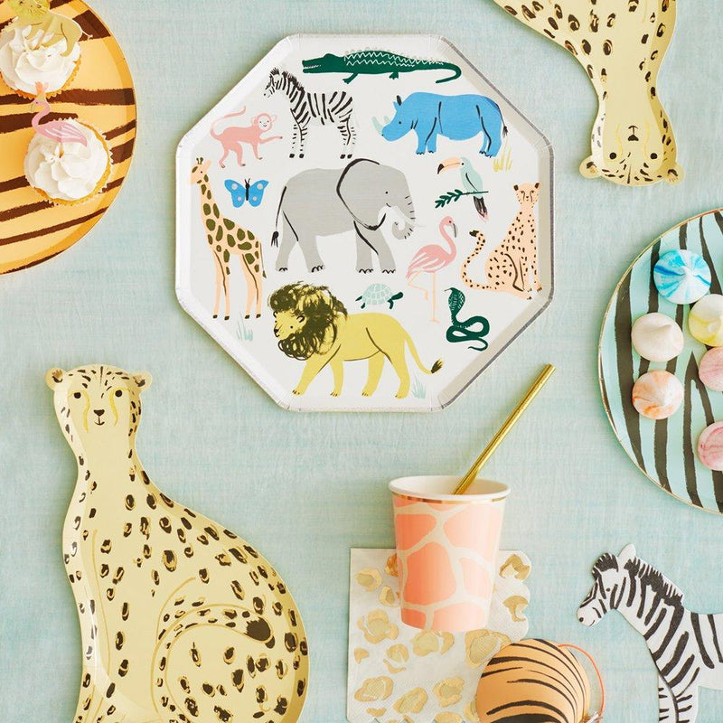 Meri Meri Safari Animals Dinner Plates | Le Petite Putti Canada