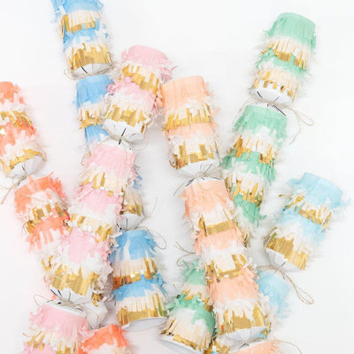 Meri Meri Pastel Fringe Crackers | Putti Christmas Celebrations