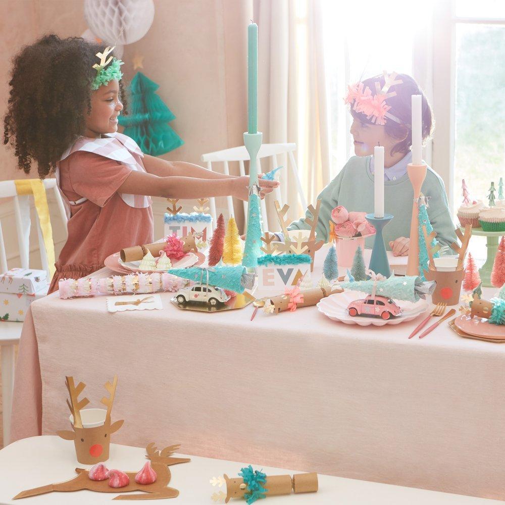 Meri Meri Pastel Fringe Crackers | Putti Christmas Celebrations