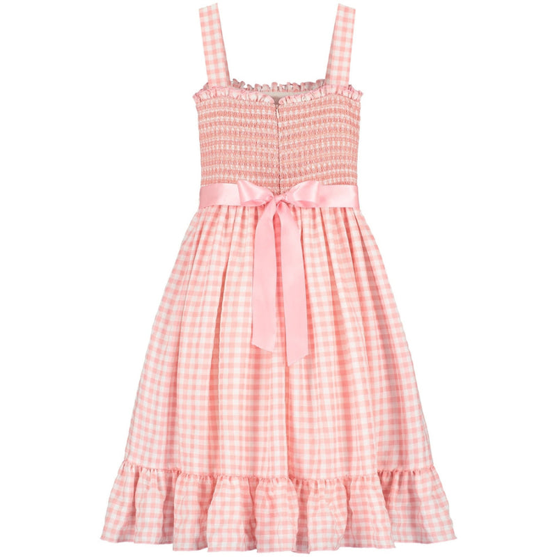 Hollie Hastie Ava Pink Gingham Girls Party Dress | Le Petite Putti