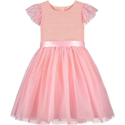 Hollie Hastie Confetti Pink Smoked Party Dress  | Le Petite Putti