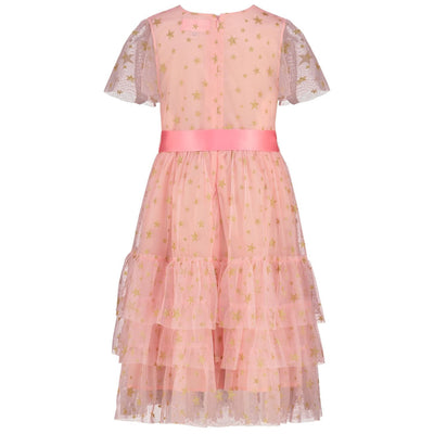 Hollie Hastie Cinderella Sugar Pink Star Tulle Girls Party Dress | Le Petite Putti