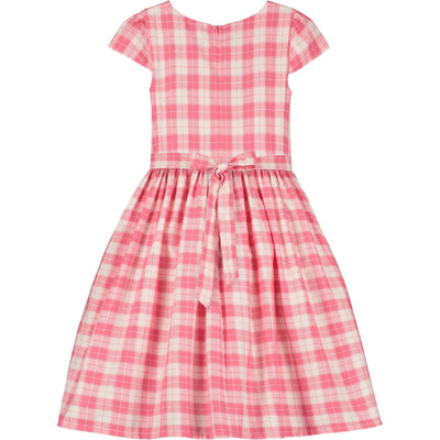 Holly Hastie Bonnie Pink Plaid Girls Party Dress | Le Petite Putti Canada