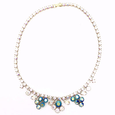 Vintage Aqua and Crystal AB Necklace, Vintage, Putti Fine Furnishings