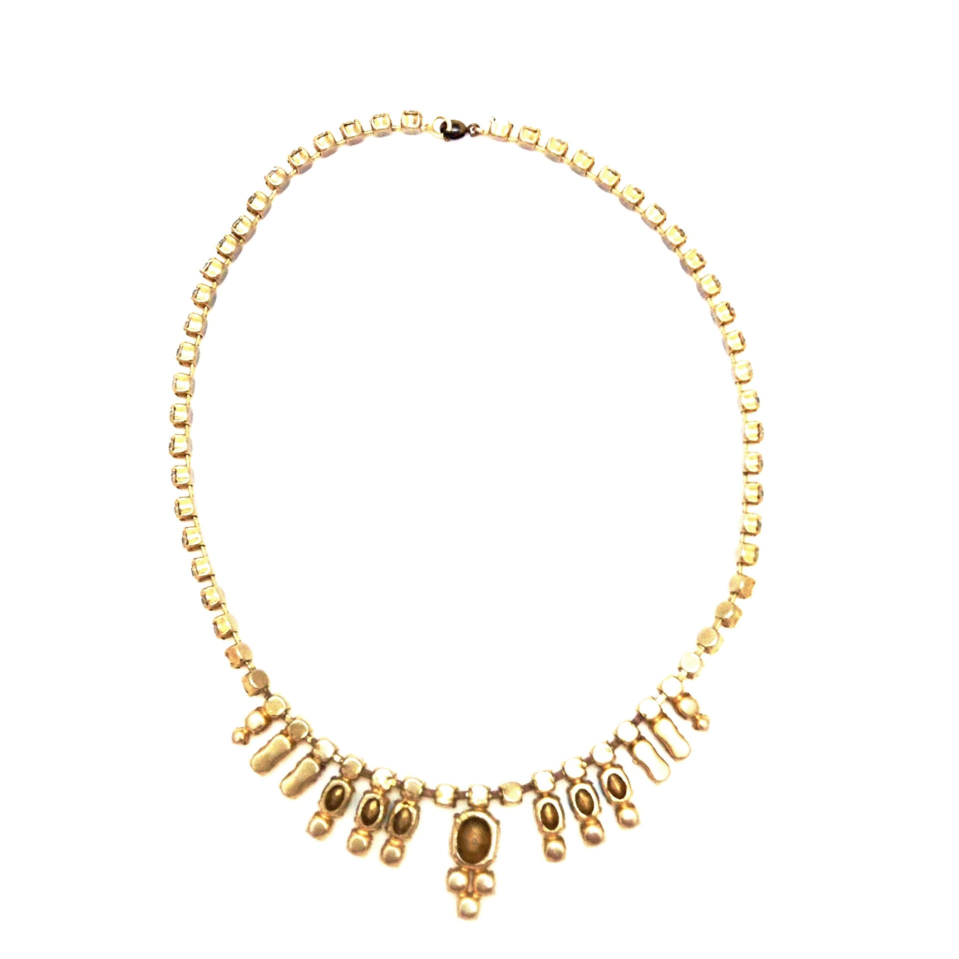 Vintage Aqua and Crystal  Necklace, Vintage, Putti Fine Furnishings