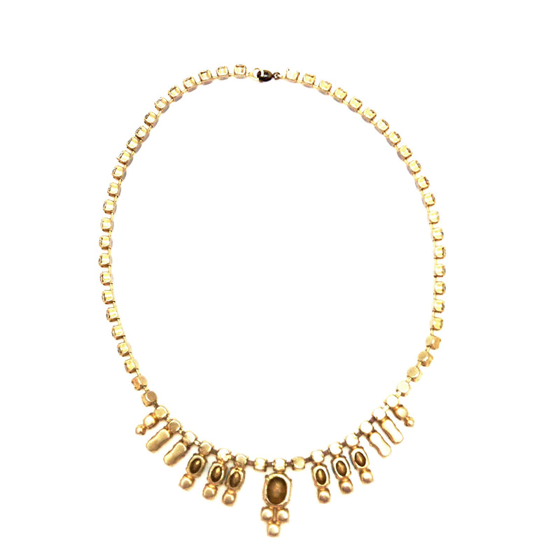 Vintage Aqua and Crystal  Necklace, Vintage, Putti Fine Furnishings