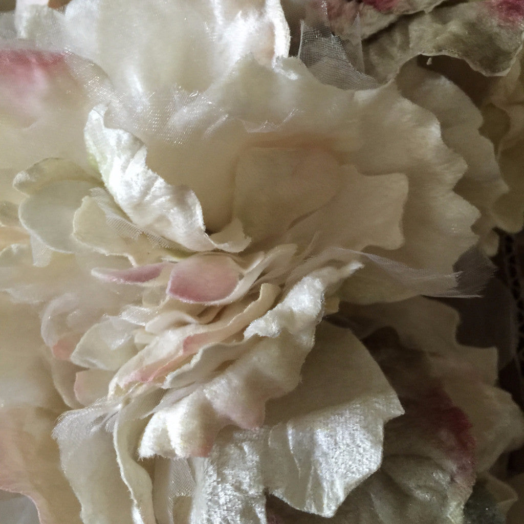 Miss Rose Sister Violet Cabbage Rose - Cream, MRSV-Miss Rose Sister Violet, Putti Fine Furnishings