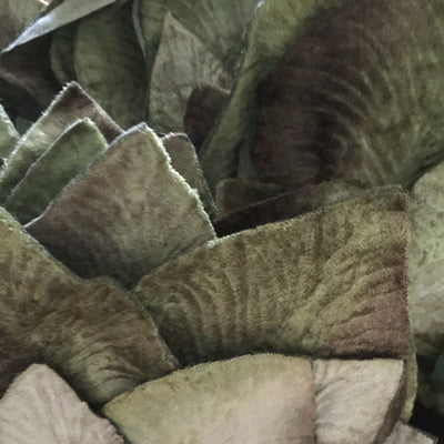 Miss Rose Sister Violet Velvet Leaves - Shaded Green, MRSV-Miss Rose Sister Violet, Putti Fine Furnishings