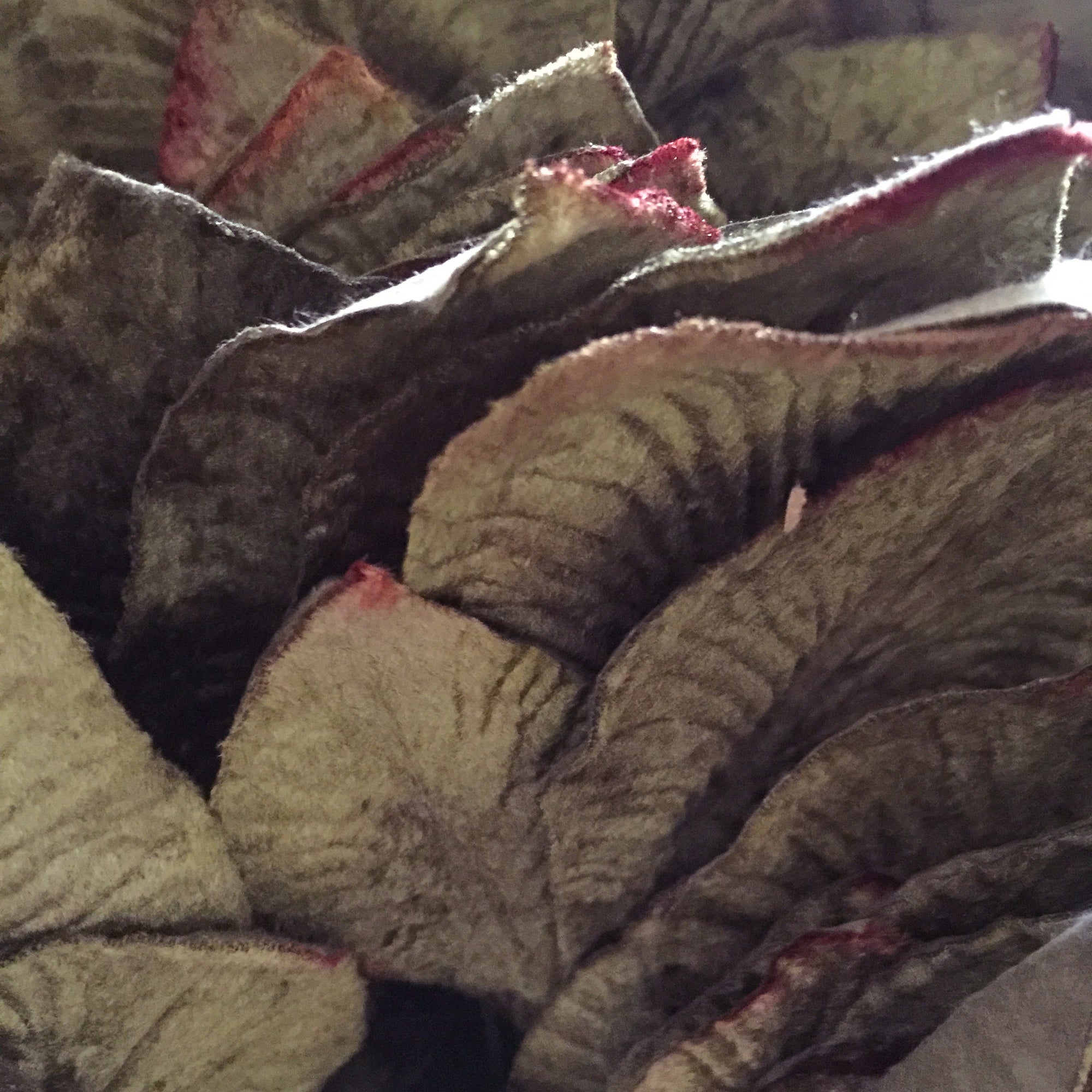 Miss Rose Sister Violet Velvet Leaves - Mid Green, MRSV-Miss Rose Sister Violet, Putti Fine Furnishings