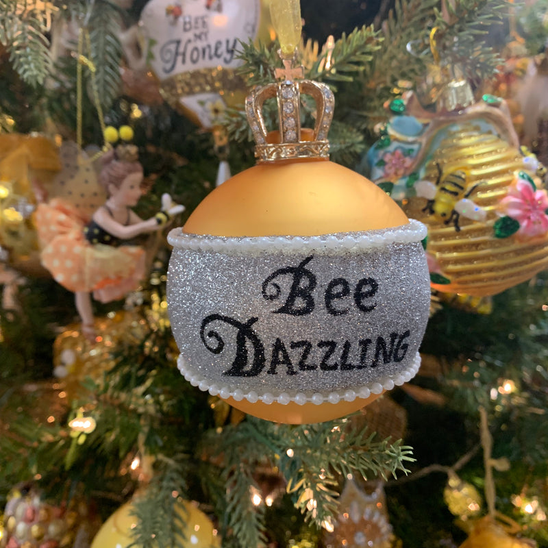 Kurt Adler Word Ball Glass Ornament | Putti Christmas Decorations