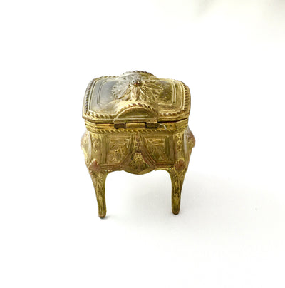 Antique French Gilt Trinket Box, Antique French, Putti Fine Furnishings