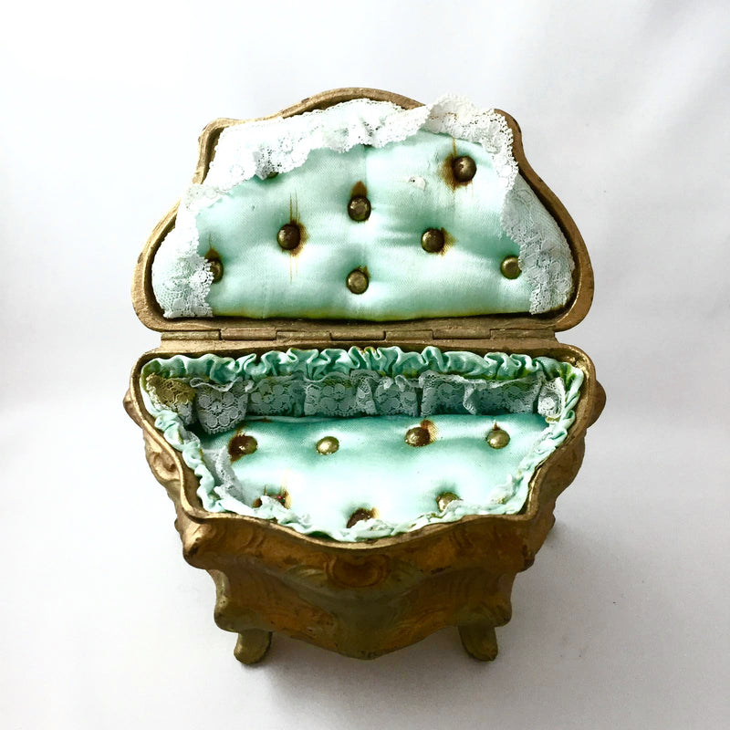 Antique French Gilded Trinket Box, Antique French, Putti Fine Furnishings