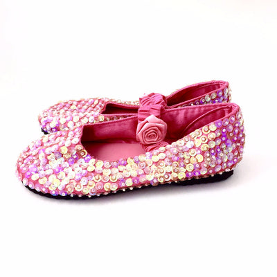 Hot Pink Sparkly Sequin Shoes, FP-Forever Passion, Putti Fine Furnishings