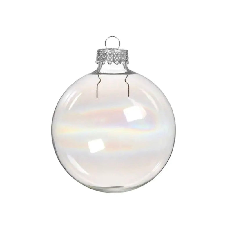 Iridescent Glass Bubble Ornaments Small Putti Christmas Celebrations