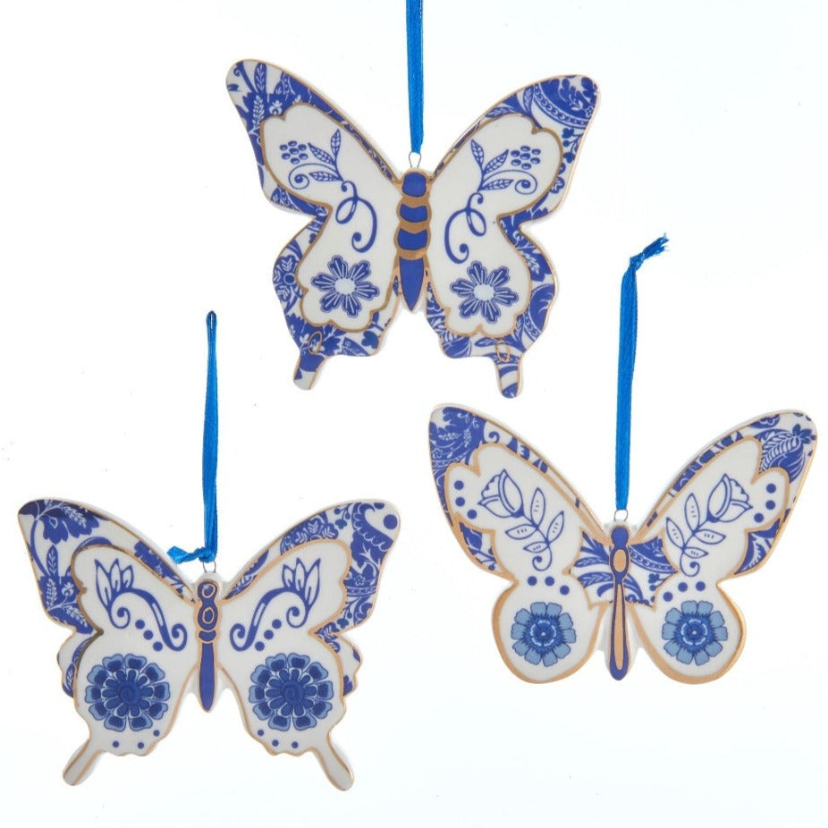 Kurt Adler "Indigo Dreams" Butterfly | Putti Christmas