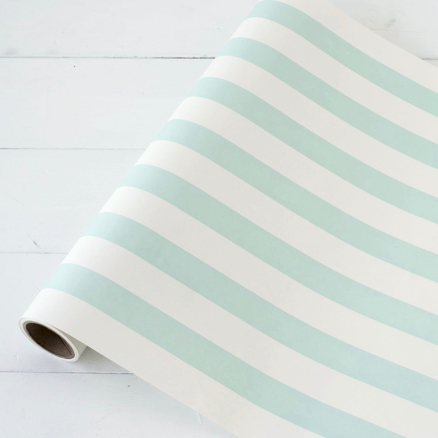 Hester & Cook Classic Stripe Paper Table Runner - Seafoam Blue, HC-Hester & Cook, Putti Fine Furnishings
