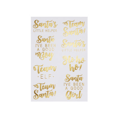 Santa Temporary Tattoos, GR-Ginger Ray UK, Putti Fine Furnishings