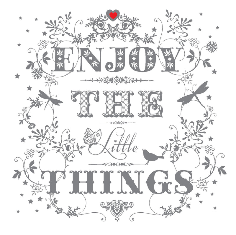 "Enjoy the Little Things" Greeting Card, ID-Incognito Distribution, Putti Fine Furnishings