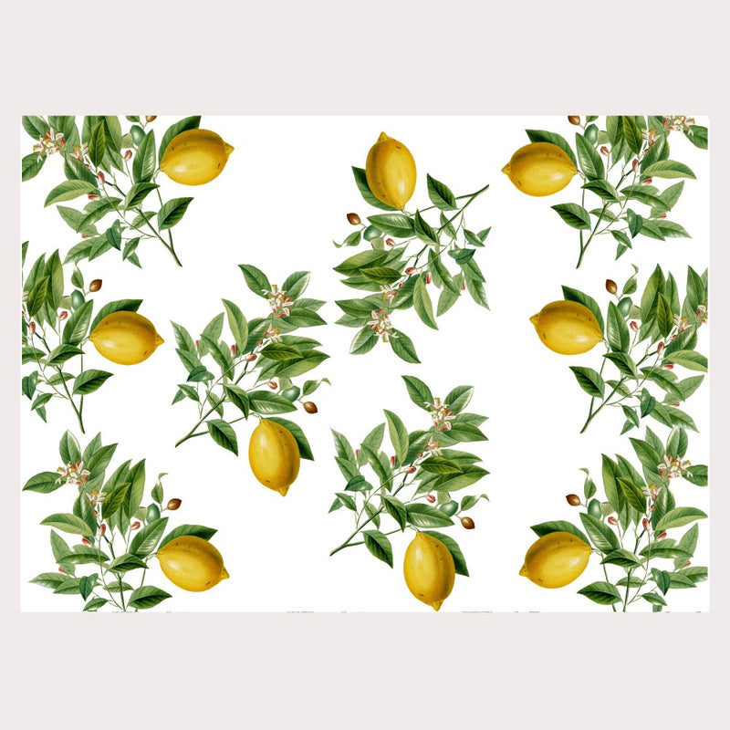 Lemon Placemat Pad | Putti Fine Furnishings