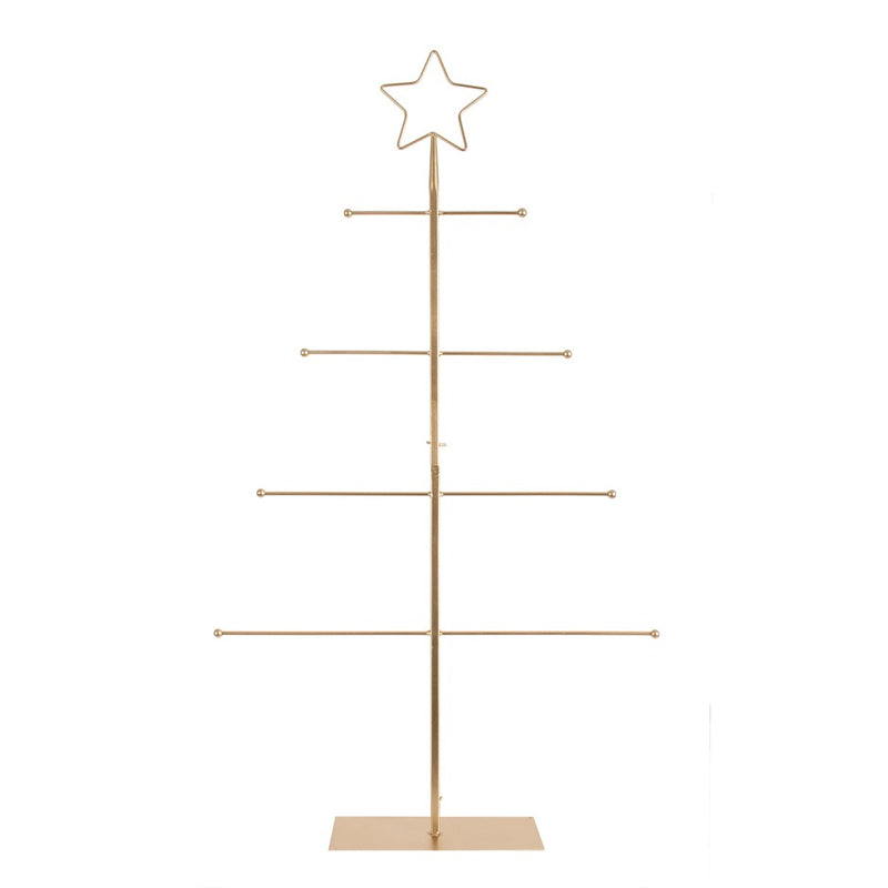 Gold Metal Tree Ornament Stand
