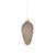 Frosted Brown Glass Pine Cone Glass Ornament